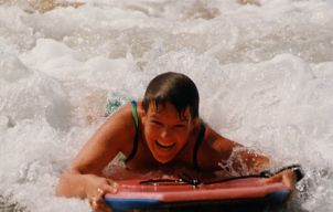 Bodysurfen macht groen Spa